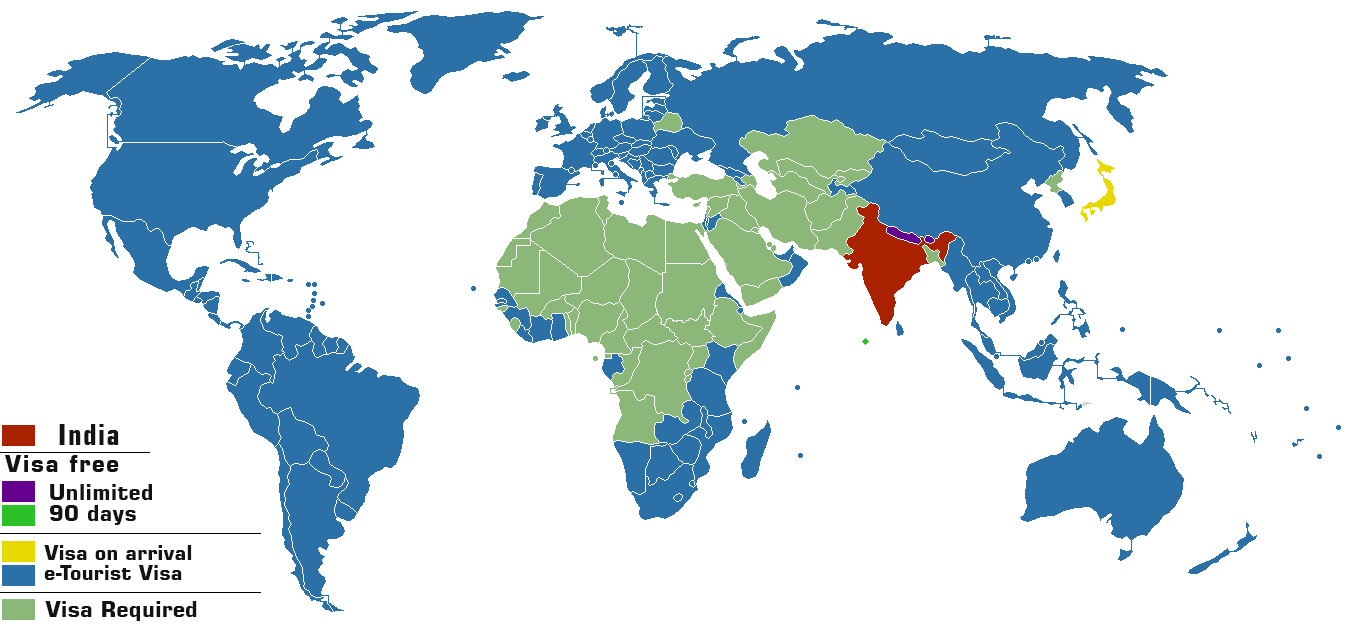 India visa map